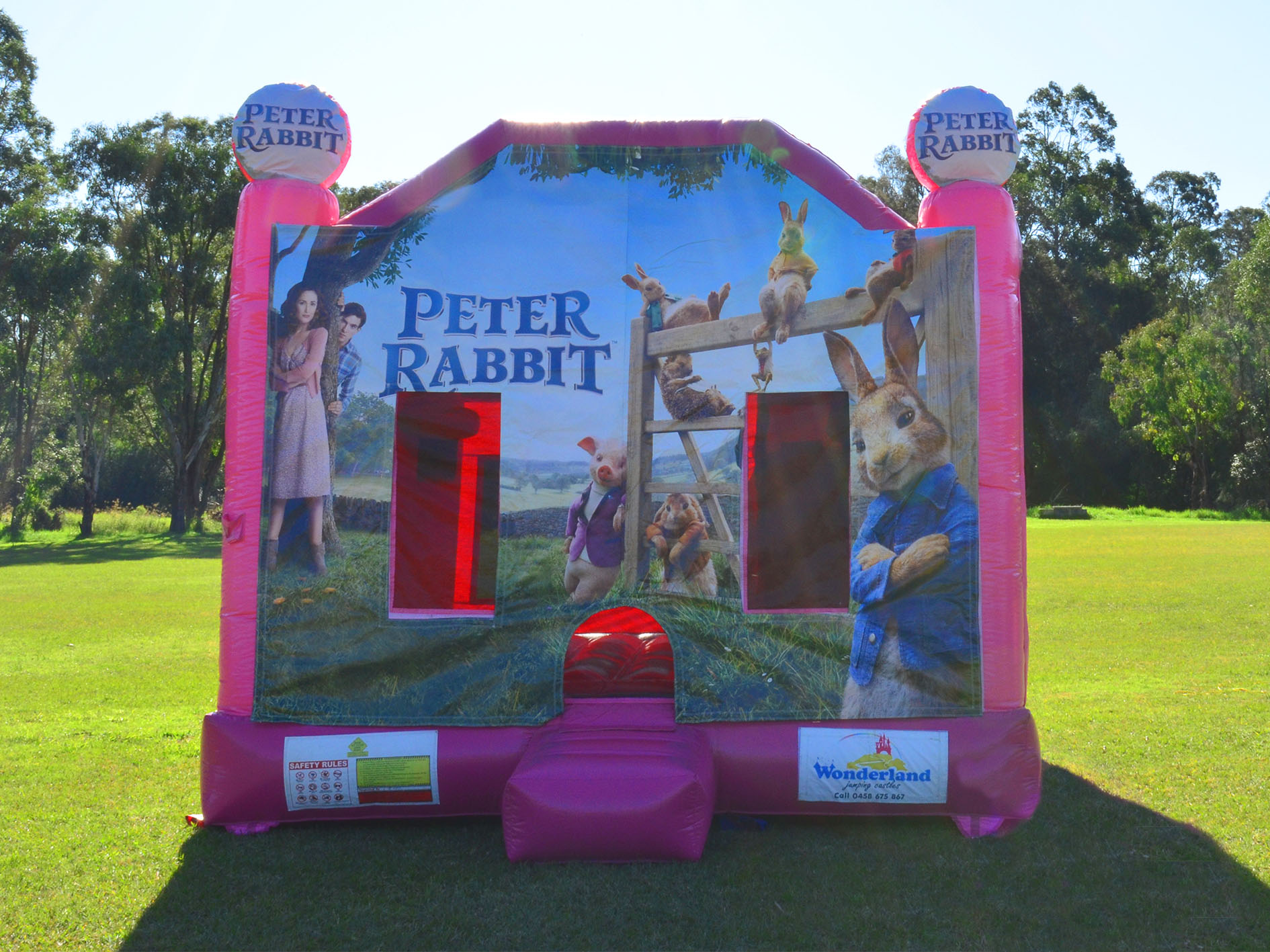 peter rabbit bouncy castle hire