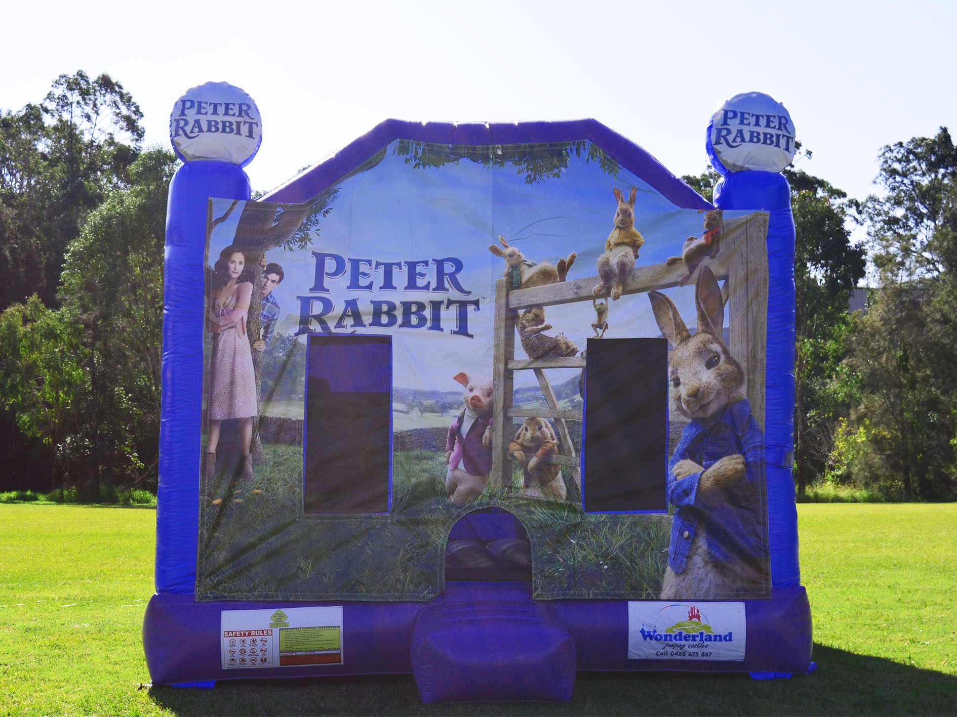 peter rabbit bouncy castle hire