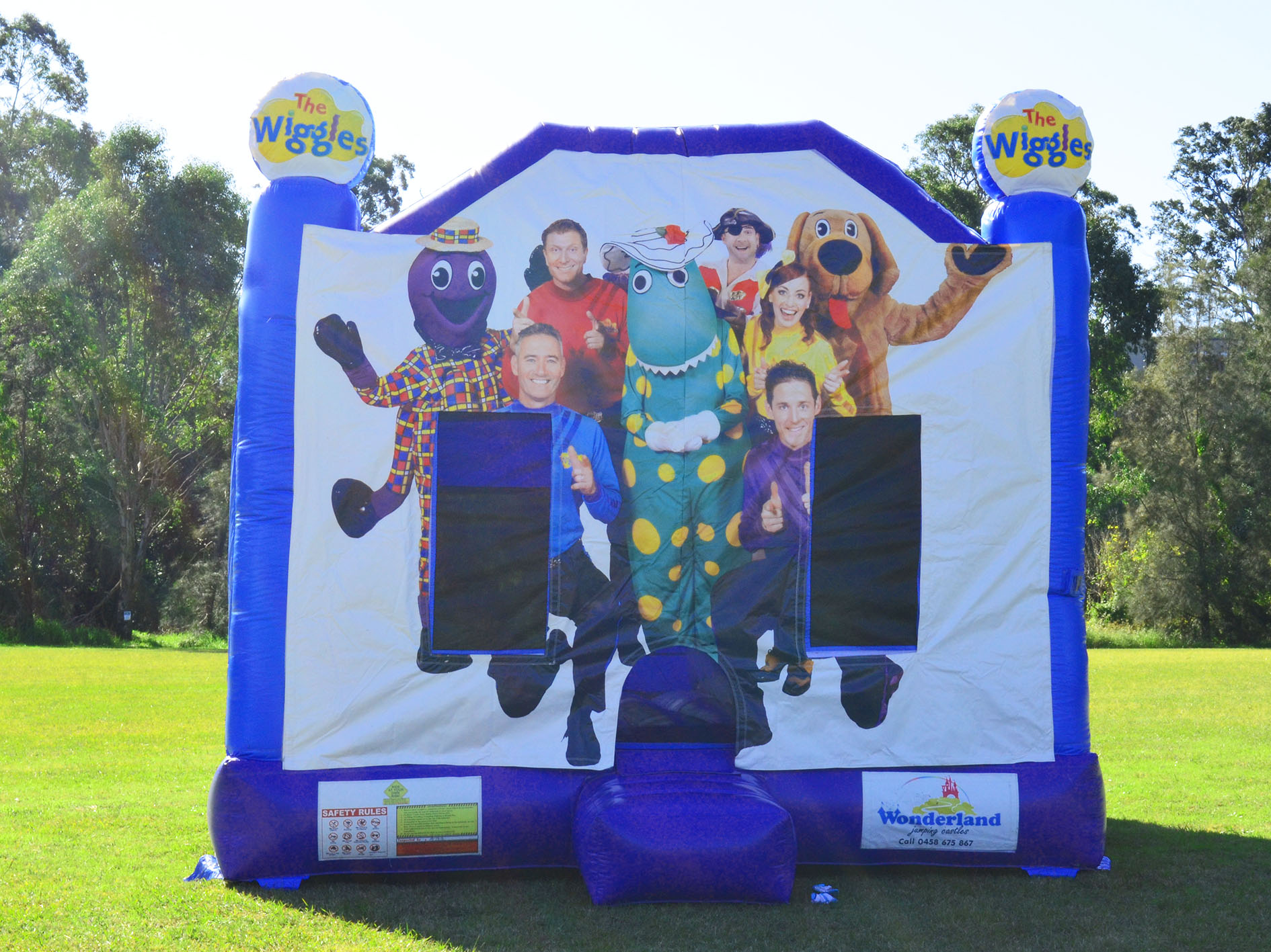 The Wiggles Jumping Castle Hire and Slide Wonderland Jumping Castles